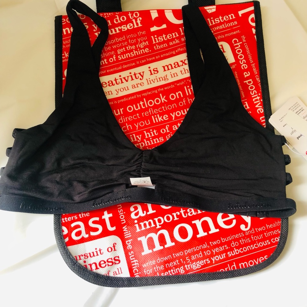 LULULEMON Simply gathered bralette size SMALL BNWT BLACK